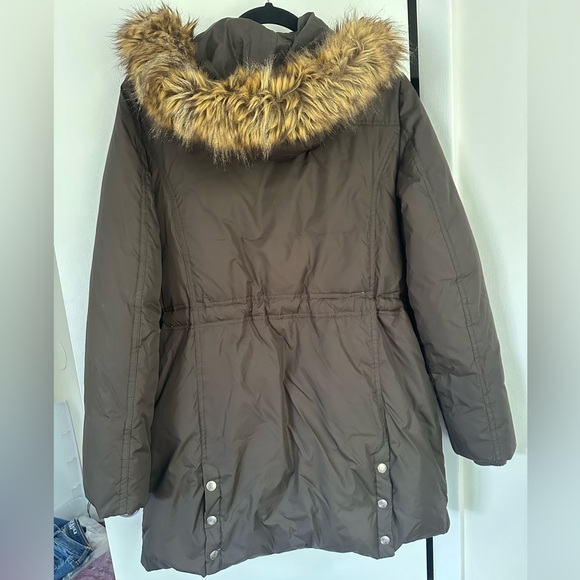 Aqua Winter Puffer Jacket Fur Hood - Picture 3 of 4